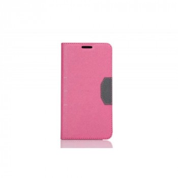 Текстурный чехол флип подставка на силиконовой основе с отделением для карты для Samsung Galaxy S7 Edge Розовый
