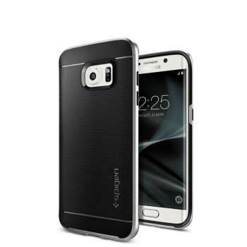 Антиударный гибридный силиконовый премиум чехол для Samsung Galaxy S7 Edge Белый