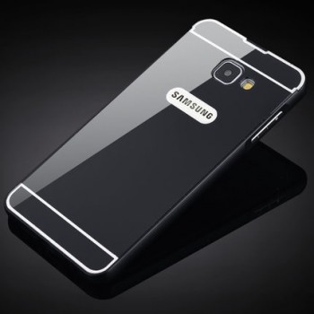 Двухкомпонентный чехол с металлическим бампером и поликарбонатной накладкой для Samsung Galaxy S7 Edge Черный
