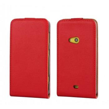 Чехол вертикальная книжка на пластиковой основе для Nokia Lumia 625 Красный