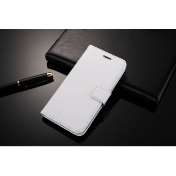 Глянцевый чехол портмоне подставка с защелкой для Xiaomi RedMi 3 Белый