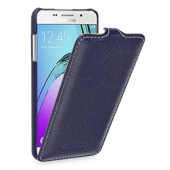 Кожаный чехол вертикальная книжка (нат. кожа) для Samsung Galaxy A5 (2016)