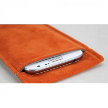 Бархатный мешок для Microsoft Lumia 640 Оранжевый