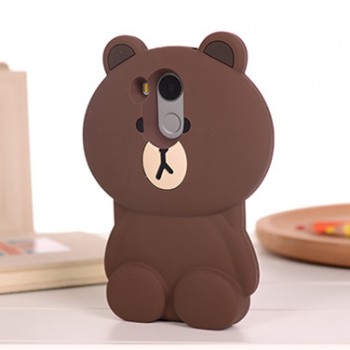 Силиконовый дизайнерский фигурный чехол Медведь для Huawei Mate 8