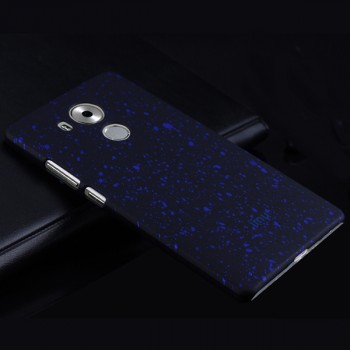 Пластиковый матовый дизайнерский чехол с голографическим принтом Звезды для Huawei Mate 8 Синий