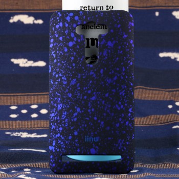 Пластиковый матовый дизайнерский чехол с голографическим принтом Звезды для ASUS Zenfone 2 Laser 5.5 Синий