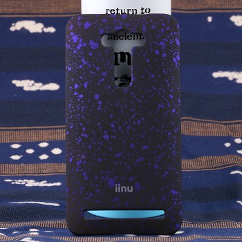 Пластиковый матовый дизайнерский чехол с голографическим принтом Звезды для ASUS Zenfone 2 Laser 5.5 Фиолетовый