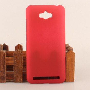 Пластиковый матовый непрозрачный чехол для ASUS ZenFone Max Красный