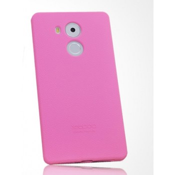 Силиконовый матовый нескользящий премиум чехол для Huawei Mate 8 Розовый