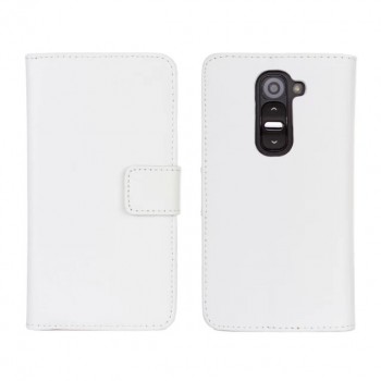 Чехол портмоне с застежкой для LG Optimus G2 mini (d620 d618) Белый