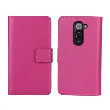 Чехол портмоне с застежкой для LG Optimus G2 mini (d620 d618) Пурпурный