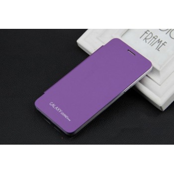 Полиуретановый встраиваемый чехол флип для Samsung Galaxy Grand Prime Фиолетовый