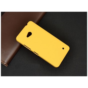 Пластиковый матовый непрозрачный чехол для Microsoft Lumia 640 Желтый