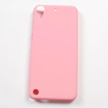 Пластиковый матовый непрозрачный чехол для HTC Desire 530/630 Розовый