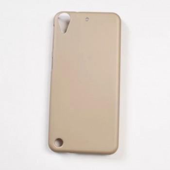 Пластиковый матовый непрозрачный чехол для HTC Desire 530/630 Бежевый