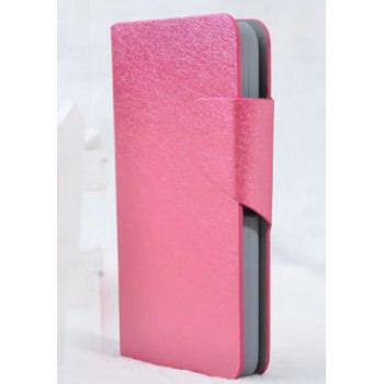 Чехол флип подставка с затежкой для Sony Xperia E1 Розовый