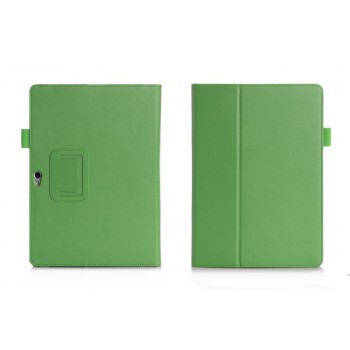 Чехол книжка подставка с рамочной защитой экрана, отделениями для карт и поддержкой кисти для Huawei MediaPad M2 10 Зеленый