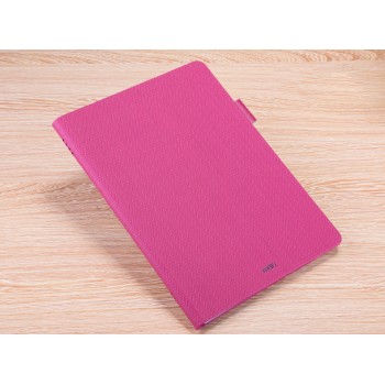 Чехол подставка на поликарбонатной основе текстура Зигзаг с крепежом для стилуса для Huawei MediaPad M2 10 Пурпурный