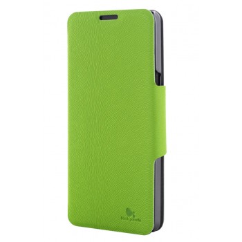 Чехол флип с магнитной защелкой для Alcatel One Touch Idol X (6040x 6040d) Зеленый