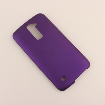 Пластиковый матовый непрозрачный чехол для LG K10 Фиолетовый
