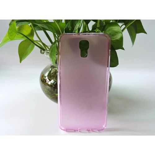 Силиконовый матовый полупрозрачный чехол для LG X view, цвет Розовый