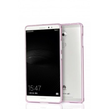 Металлический бампер для Huawei Mate 8 Розовый