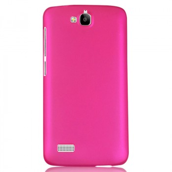 Пластиковый матовый непрозрачный чехол для Huawei Honor 3C Lite Пурпурный