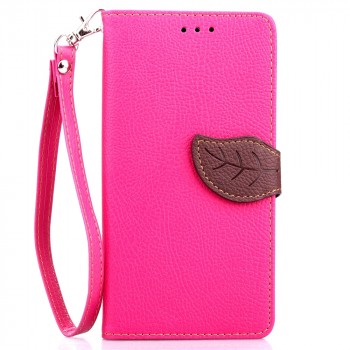 Текстурный чехол портмоне подставка на силиконовой основе с дизайнерской застежкой для OnePlus One Розовый