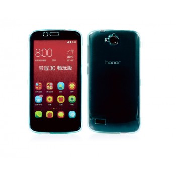 Двухмодульный силиконовый чехол горизонтальная книжка с транспарентной акриловой смарт крышкой для Huawei Honor 3C Lite Зеленый