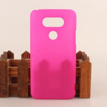 Пластиковый матовый непрозрачный чехол для LG G5 Пурпурный