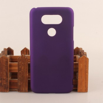 Пластиковый матовый непрозрачный чехол для LG G5 Фиолетовый