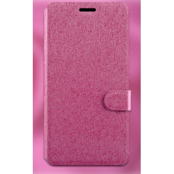 Чехол портмоне подставка на силиконовой основе с защелкой текстура Линии для OnePlus X Розовый