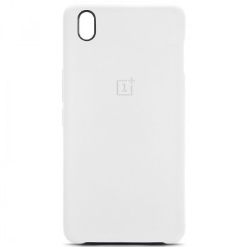 Оригинальный силиконовый матовый непрозрачный софт-тач премиум чехол для OnePlus X Белый