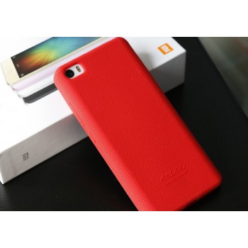 Силиконовый матовый нескользящий софт-тач премиум чехол для Xiaomi MI5 Красный