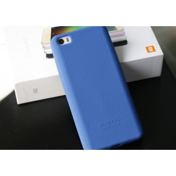 Силиконовый матовый нескользящий софт-тач премиум чехол для Xiaomi MI5 Синий