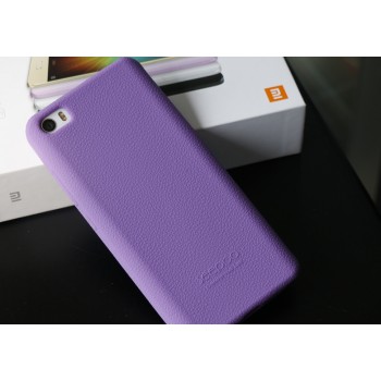 Силиконовый матовый нескользящий софт-тач премиум чехол для Xiaomi MI5 Фиолетовый