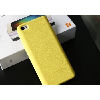 Силиконовый матовый нескользящий софт-тач премиум чехол для Xiaomi MI5 Желтый