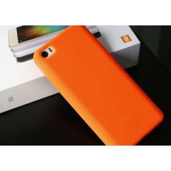 Силиконовый матовый нескользящий софт-тач премиум чехол для Xiaomi MI5 Оранжевый