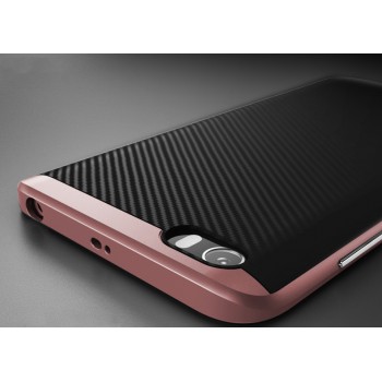 Гибридный противоударный чехол силикон/поликарбонат для Xiaomi MI5 Розовый
