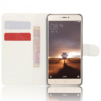 Чехол портмоне подставка с защелкой для Xiaomi Mi4S Белый