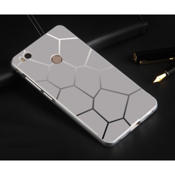 Двухкомпонентный чехол с металлическим бампером и текстурной поликарбонатной накладкой для Xiaomi Mi4S Серый