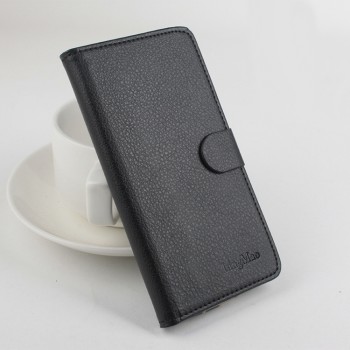 Чехол портмоне подставка на силиконовой основе с защелкой для Xiaomi Mi4S Черный