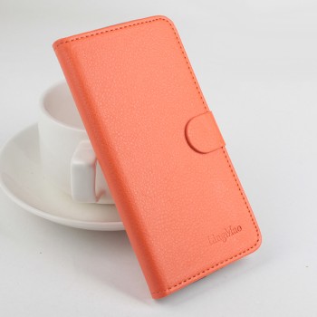 Чехол портмоне подставка на силиконовой основе с защелкой для Xiaomi Mi4S Оранжевый