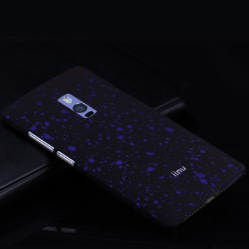 Пластиковый матовый дизайнерский чехол с голографическим принтом Звезды для OnePlus 2 Фиолетовый