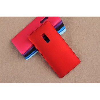 Пластиковый матовый непрозрачный чехол для OnePlus 2 Красный