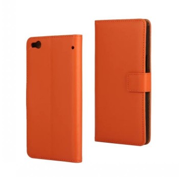 Чехол портмоне подставка с защелкой для HTC One X9 Оранжевый