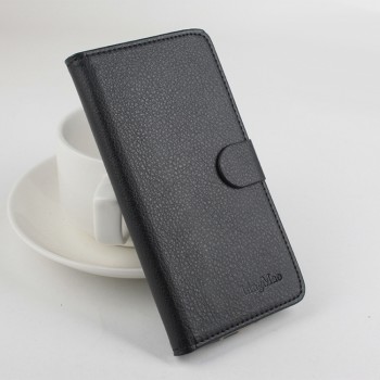 Чехол портмоне подставка на силиконовой основе с защелкой для LG K4 Черный