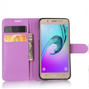 Чехол портмоне подставка с защелкой для Samsung Galaxy J5 (2016) Фиолетовый