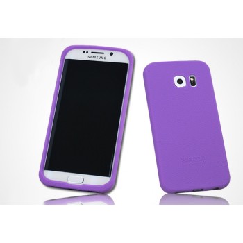 Силиконовый матовый нескользящий софт-тач премиум чехол для Samsung Galaxy S7 Edge Фиолетовый
