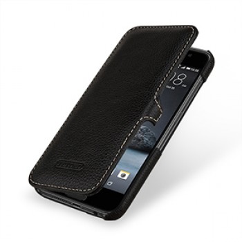 Кожаный чехол горизонтальная книжка (нат. кожа) с крепежной застежкой для HTC One A9